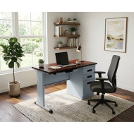 DL073AN - Bureau Métallique 24X48 Avec 3 Tiroirs