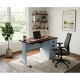 DL073AN - Bureau Métallique 24X48 Avec 3 Tiroirs