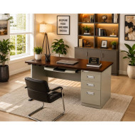 DL073B - METAL DESK 30X48 3 DRAWERS (760X1220X750)