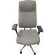 Fauteuil de Bureau à Dossier Haut, Multi-positions, Pivotant et Réglable - Gris