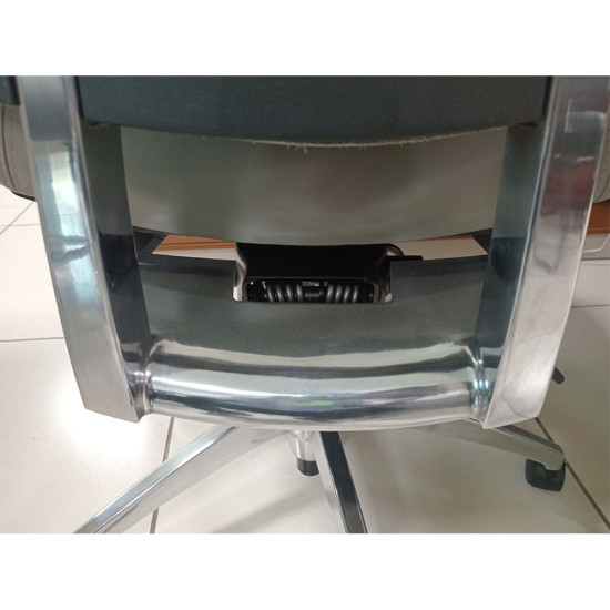 Fauteuil de Bureau à Dossier Haut, Multi-positions, Pivotant et Réglable - Gris