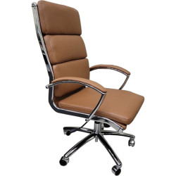 Chaise de Bureau à Dossier Haut, Réglable et Pivotante