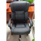 Chaise de Bureau à Dossier Haut, Assise Entièrement Recouverte de Polyuréthane, Pivotante et Réglable
