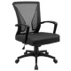 Chaise de Bureau en Maille et Tissu– Noir