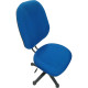 Chaise de Bureau avec Revêtement en Tissu sur l'Assise et le Dossier– Bleu