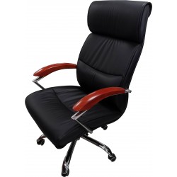 B516 - Highback Office Chair Adjustable and Swivel - Black				