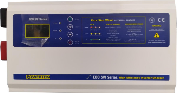 ECO-SW1512 - Onduleur Automatique 1500 Watts 12VDC Sine Wave 40A 120V Powertek