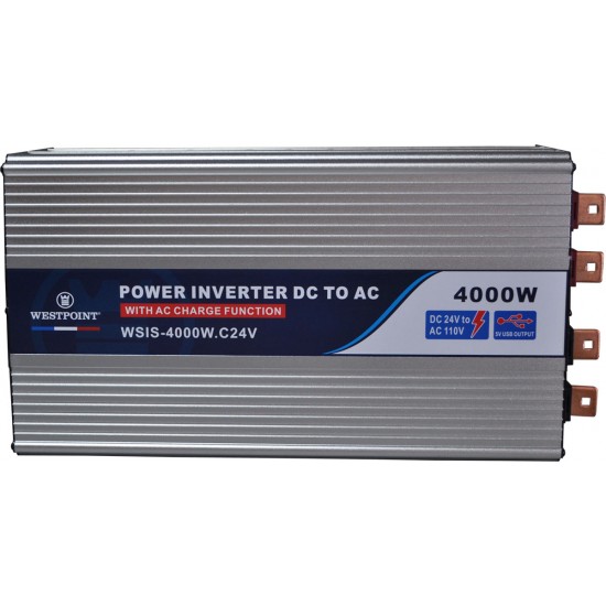 4000 Watts/ 24 Volts DC Modify Sine Wave Inverter With Charger FCT 110 by Westpoint	