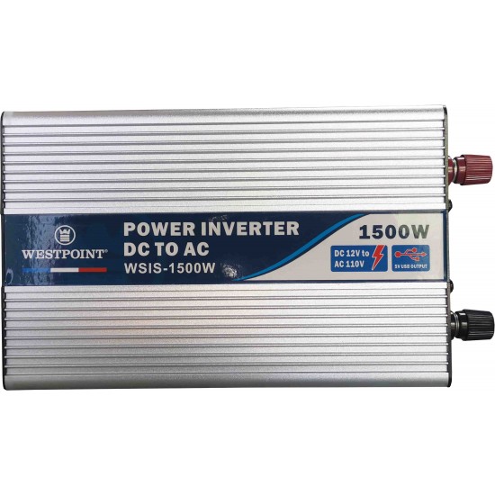 WSIS1500W - Modify Sine Wave Inverter 1000 Watts 12VDC / AC110 Volts 60HZ by Westpoint			