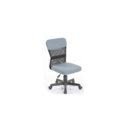 CL21-44 OFFICE CHAIR LIGHT GREY BLACK FABRIC AND BLACK