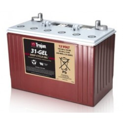 31-GEL  -  12 Volts 102 amps Gel Battery TROJAN