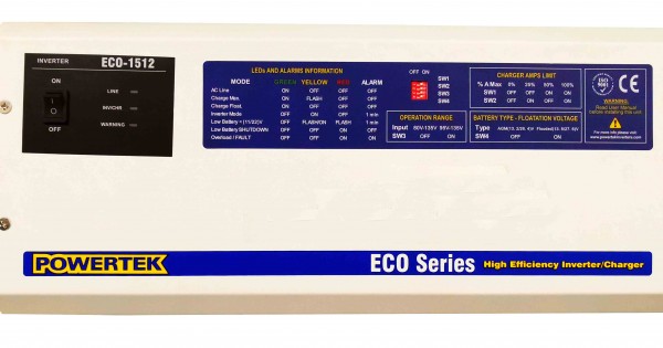 ECO-1512 - Onduleur Automatique 1500 Watts 12VDC 60HZ Powertek