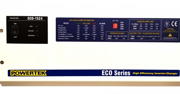 ECO-1524 - Onduleur Automatique 1500 Watts 24VDC 60HZ Powertek