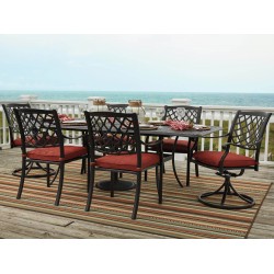 P557/635/601A/602A - Tanglevale - Burnt Orange 9 Pieces Patio Set by Ashley Furniture